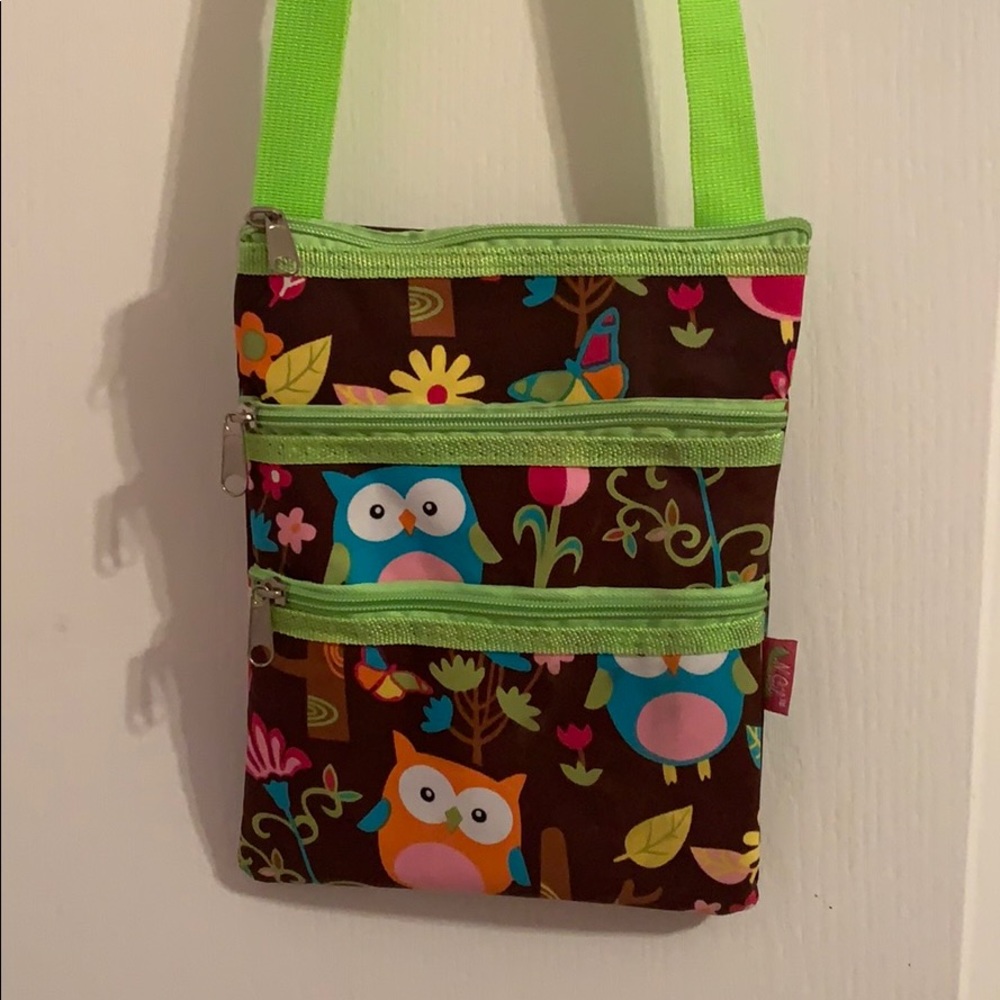 crossbody bag with owl design